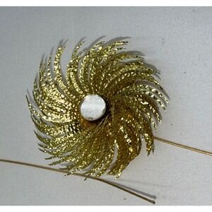 Unbranded Floral Picks Gold  Metallic Sunburst Mirror Lot 5pc